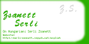 zsanett serli business card